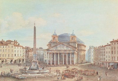 Veduta del Pantheon, Roma da Victor Jean Nicolle